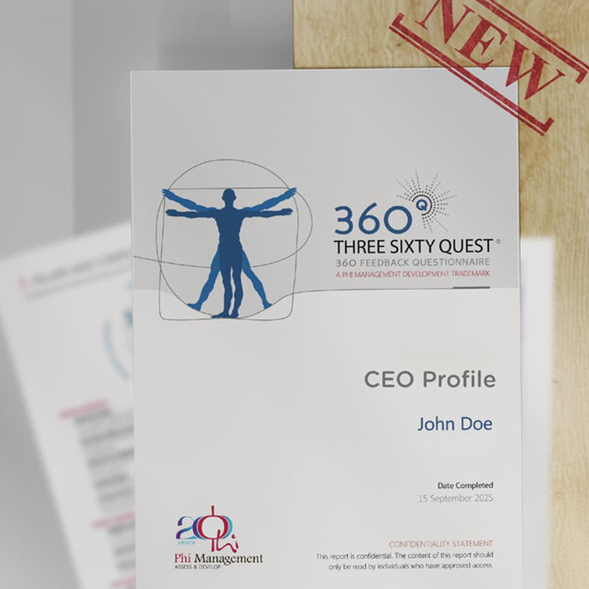 Cover of the 360Quest© CEO Profile feedback report