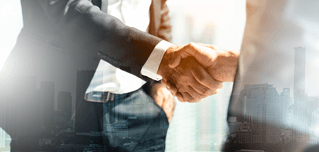 Close-up of a business handshake